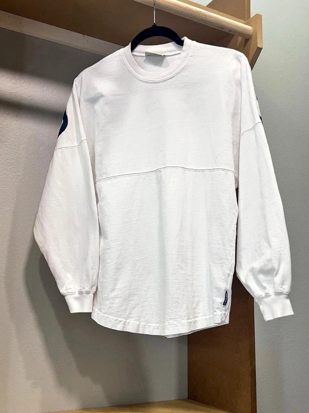 Esprit Color Block Long Sleeve Top in White Size XS